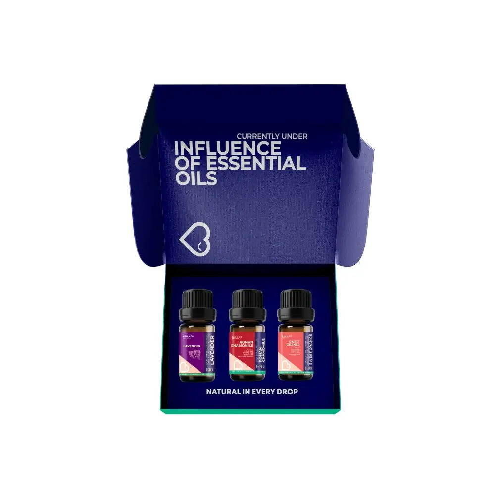 BAM & CO. GOOD SLEEP (LULLABY) KIT CERTIFIED PURE ORGANIC ESSENTIAL OIL – 3 TYPES OF OIL (5ML/10ML)