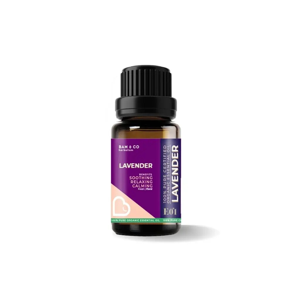 BAM & CO. LAVENDER CERTIFIED PURE ORGANIC ESSENTIAL OIL (5ML/10ML)