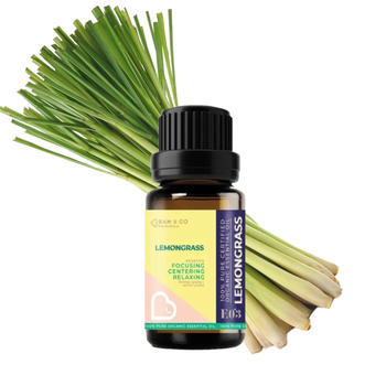 BAM & CO. LEMONGRASS CERTIFIED PURE ORGANIC ESSENTIAL OIL (5ML/10ML)
