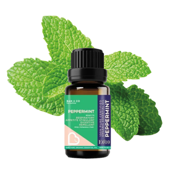 BAM & CO. PEPPERMINT CERTIFIED PURE ORGANIC ESSENTIAL OIL (5ML/10ML)